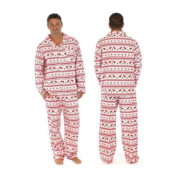 COPY - Matching Button-down Winter Christmas Family Pajamas PJs Reindeer Mix & … - Picture 15 of 16